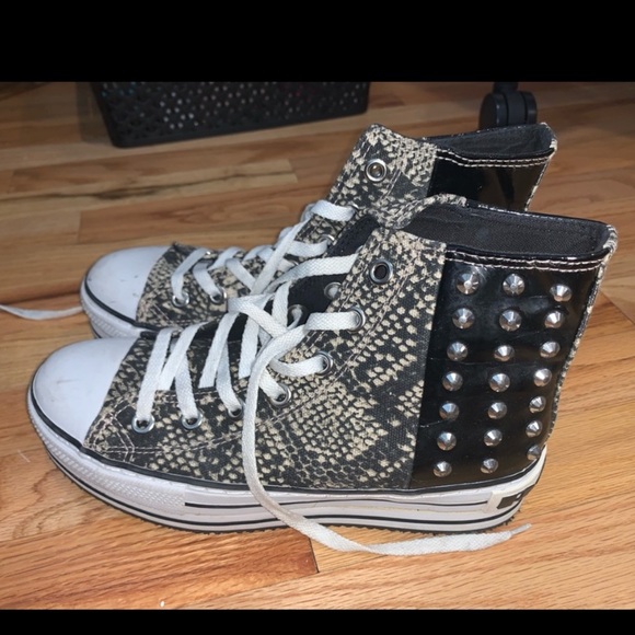Rock & Candy | Shoes | Rock Candy Smash Punk High Top Studded Snake ...